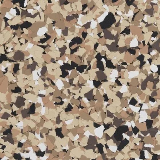Saddle Tan &ndash; flake epoxy color representation
